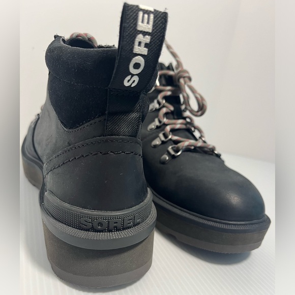 Sorel Genuine Leather Water Repellent Hi-Line™ Hiker Boots Black - Picture 7 of 16